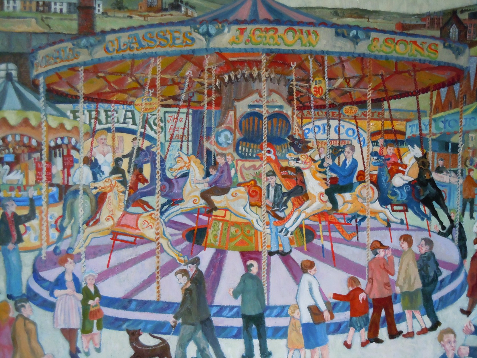 carousel at fair carnival William Lonsdale