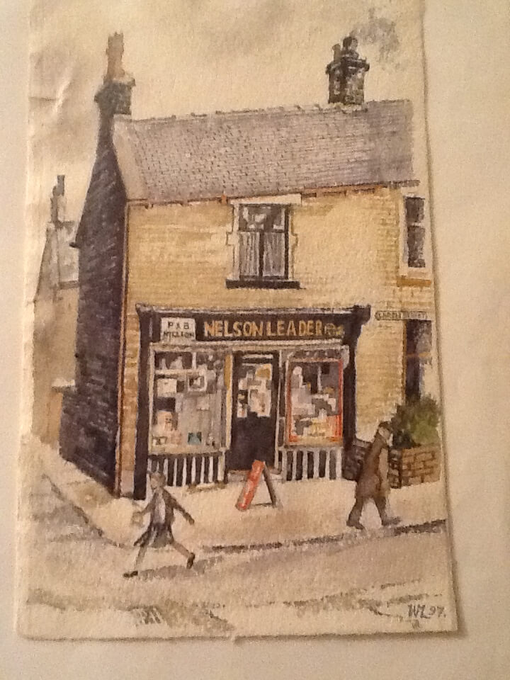 Former "Hesketh's" Newsagents Water Colour painting William Lonsdale Artist