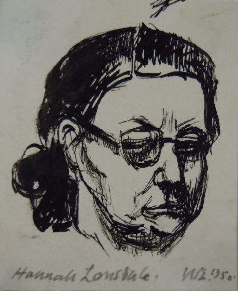 Hannah Lonsdale pen drawing William Lonsdale artist