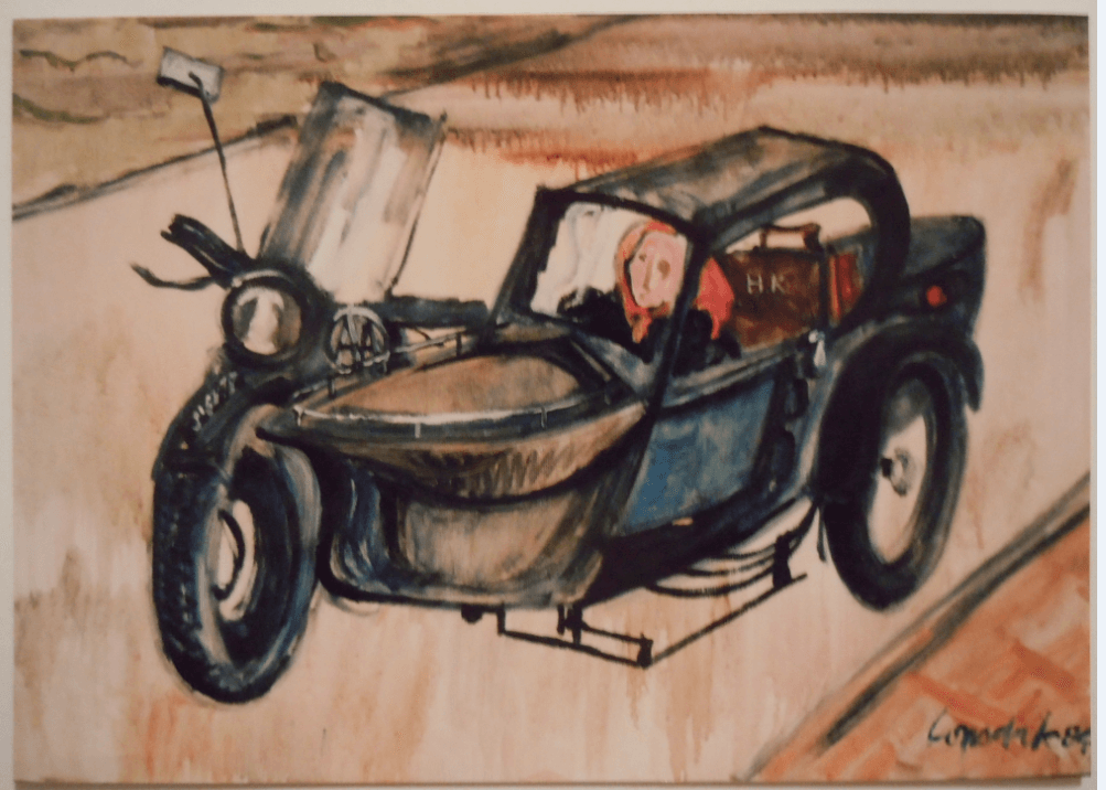 sidecar oil painting William Lonsdale artist