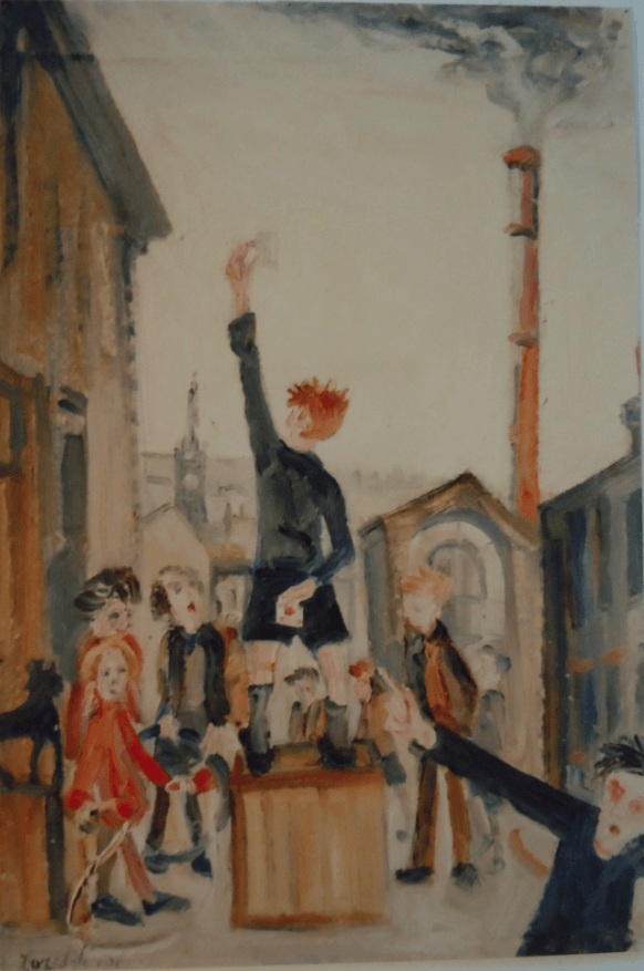 William Lonsdale Artist magician oil painting