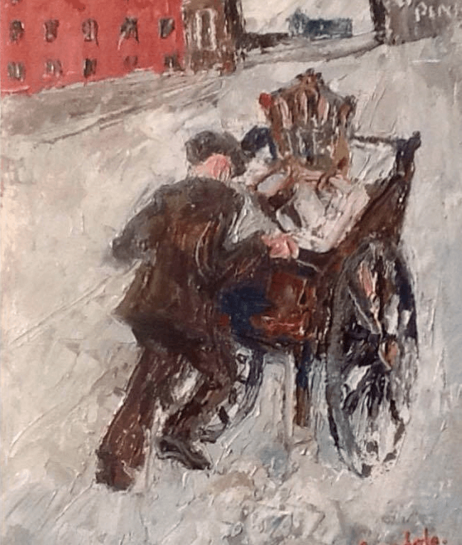 William Lonsdale Artist Oil Painting Flitting7