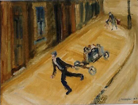 william Lonsdale Artist oil painting flitting1