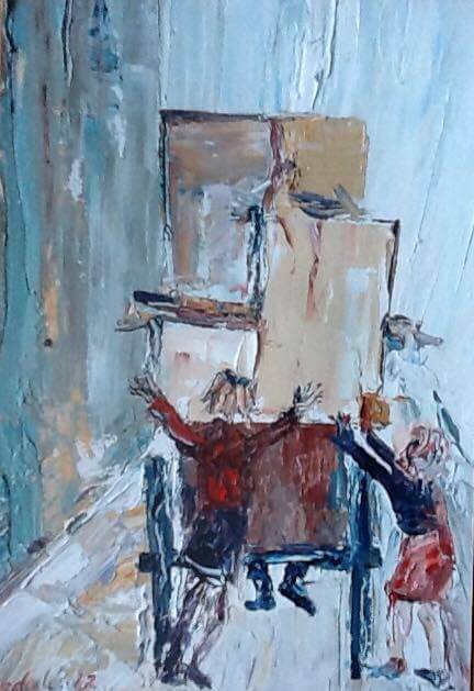 william Lonsdale Artist oil painting flitting2