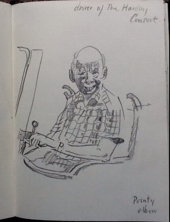 Pencil Drawing William Lonsdale Harding Consort Driver