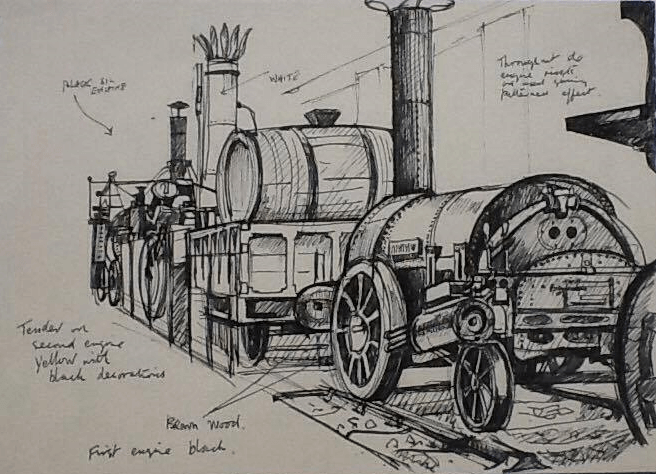 Steam Engine drawing William Lonsdale